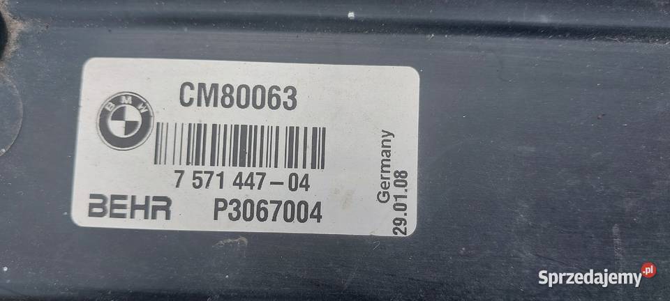 Komplet chlodnic wentylator BMW 5 E60 E61