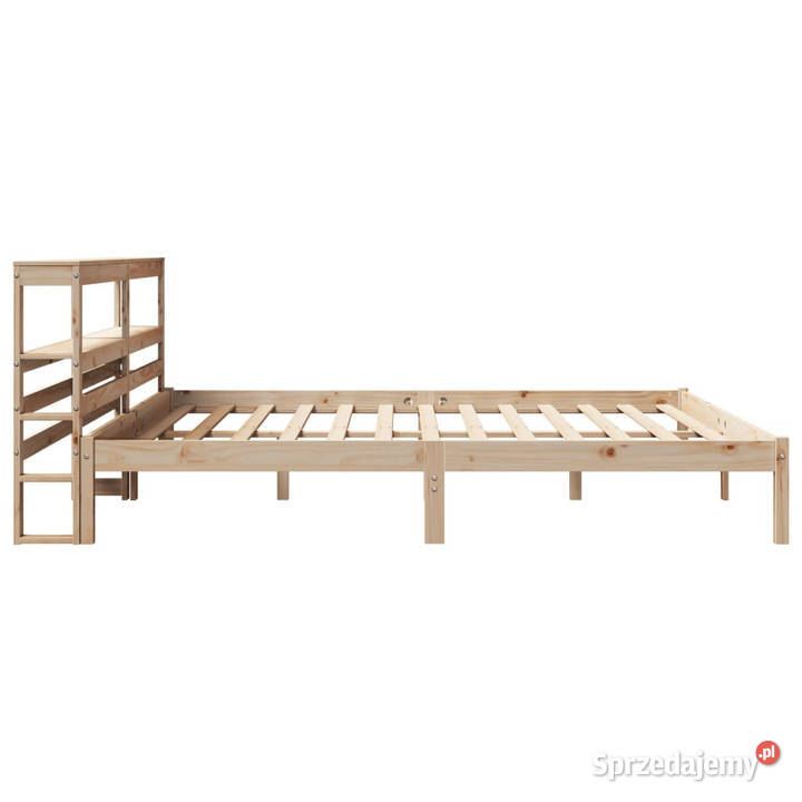 Rama łóżka bez materaca lite drewno sosnowe 206cm mazowieckie Warszawa sprzedam