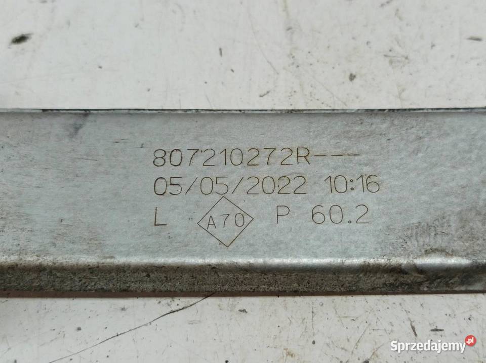 MECHANIZM SZYBY LEWY PRZÓD EU 807210272R Dacia osobowe