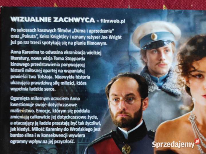 2012 książka film DVD Anna Karenina Joe Wright dramat Filmy Kielce sprzedam