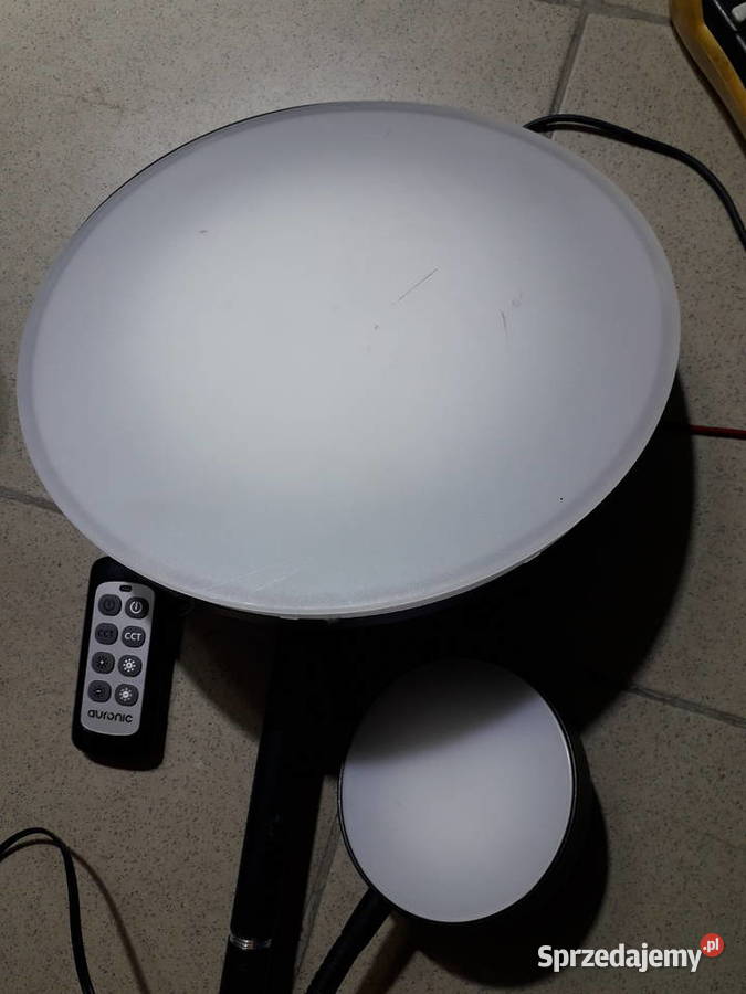 Lampa podłogowa LED z pilotem podwójna do Warszawa