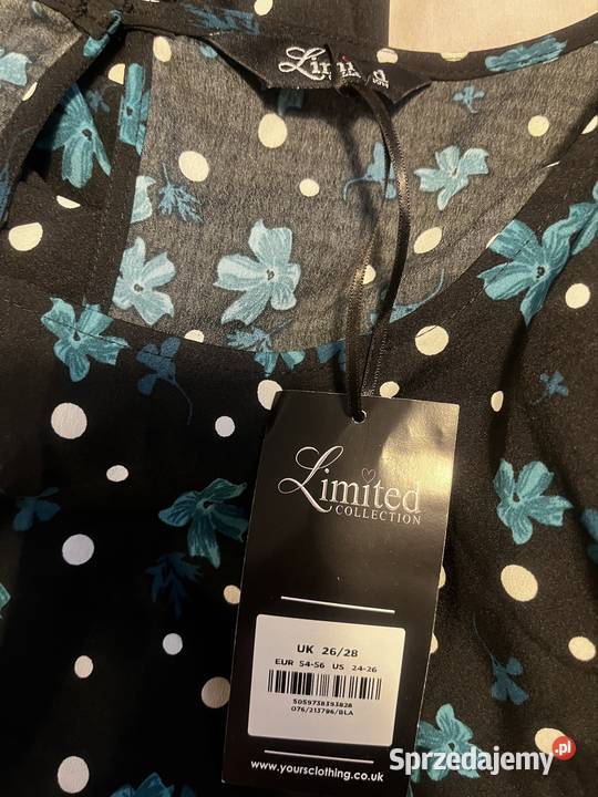 Limited collection sukienka kwiaty groszki nowa Choszczno