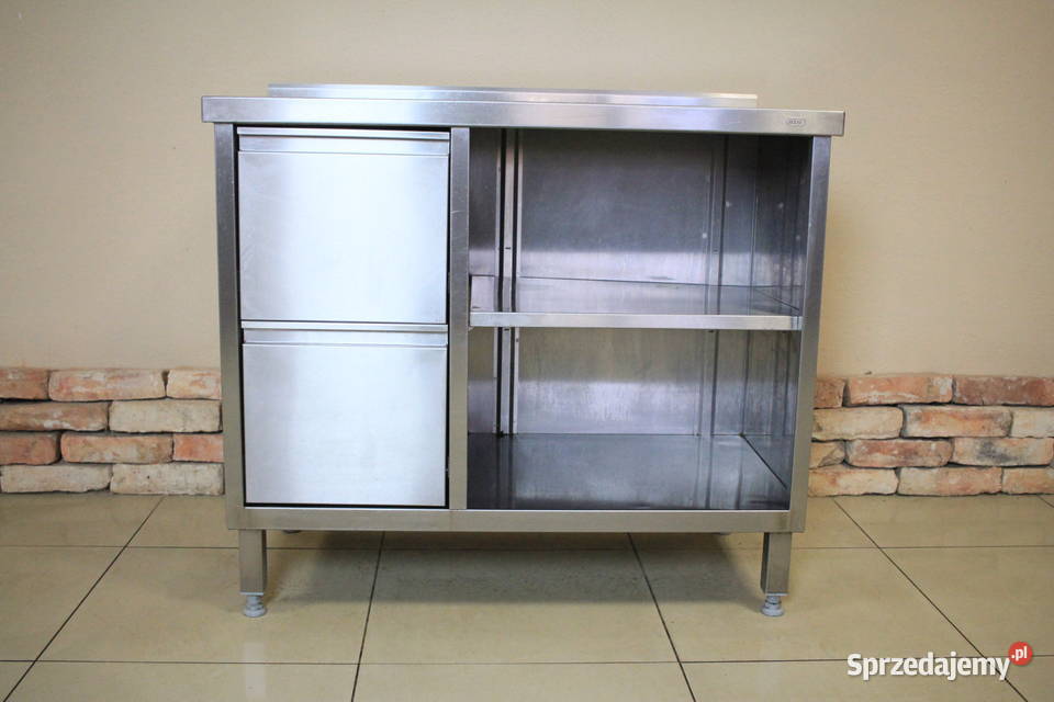 Stół gastronomiczny 100x60 z półkamiszufladami Pszczyna