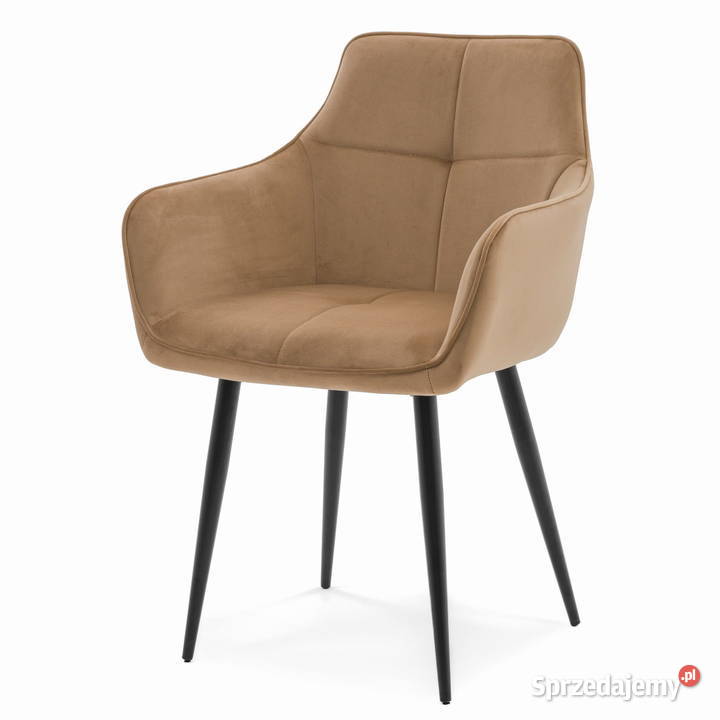 Ciembobeżowe Krzesło Tapicerowane Quattro 58cm Tarchały Małe