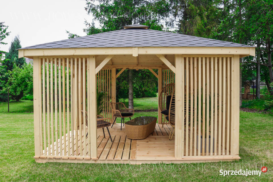 Altana ogrodowa Napoli 1 wym 4x4m Producent Kołobrzeg