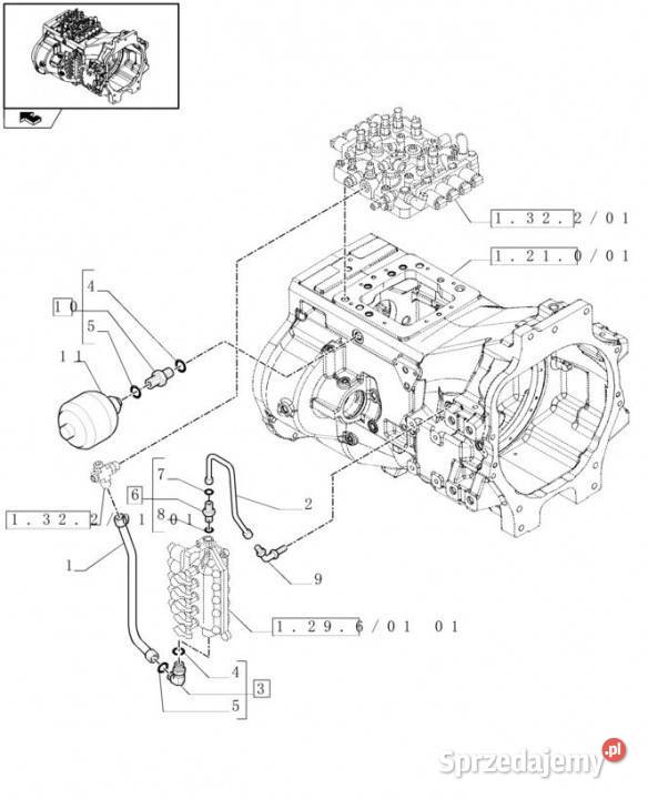 Holland T6010 Hydroakumulator 075l 87314179 Jastrzębniki