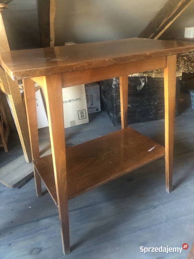 Stolik z ruchomym blatem PRL Ciepielów