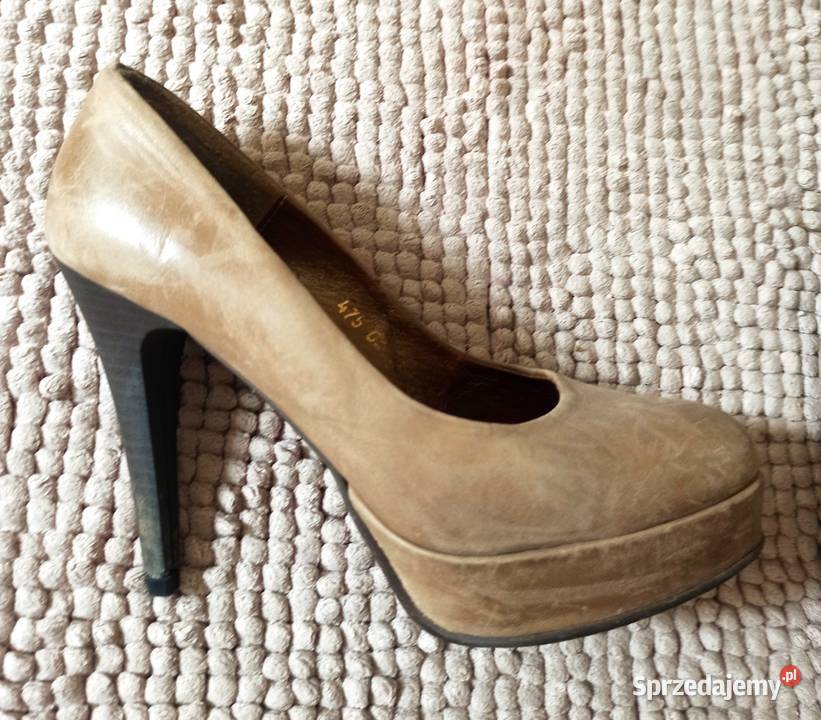 Szpilki na platformie skóra ekologiczna Częstochowa
