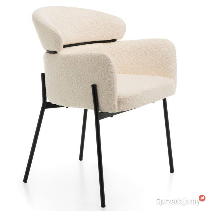 Krzesło Tapicerowane Bolzano Jasnobeżowe Wysyłka Tarchały Małe