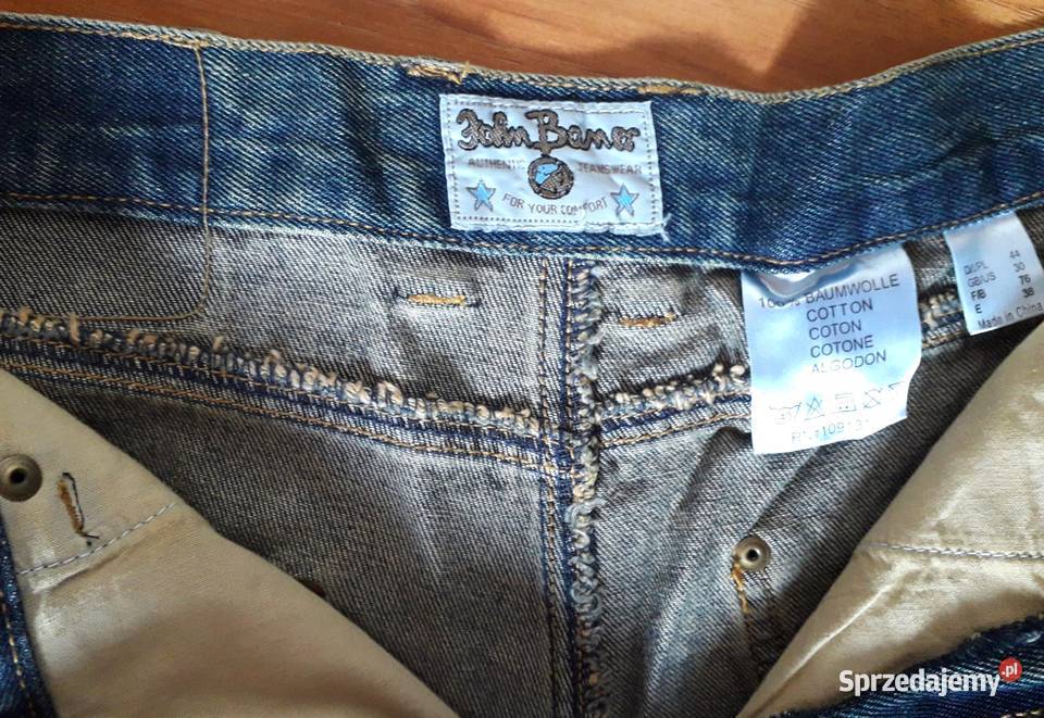 męskie spodnie dżinsowe jeans flare S44 W27 Szczecin sprzedam