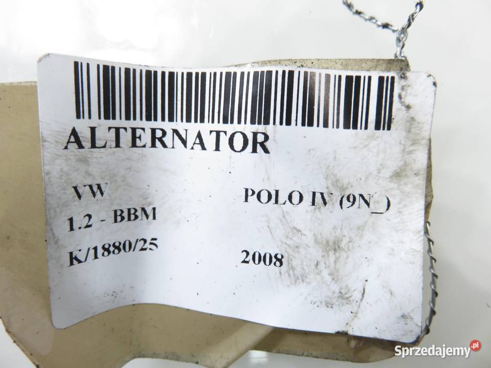 ALTERNATOR VW POLO IV 9N 12 6V 60 BBM 03D903025J sprzedam