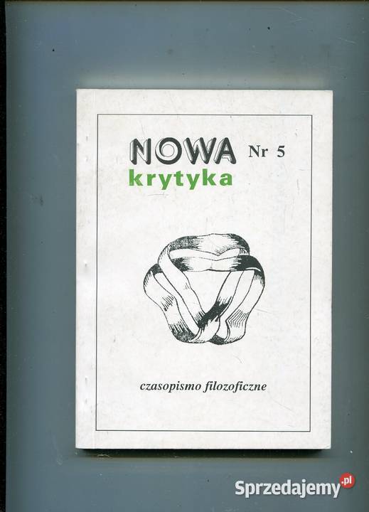 Nowa Krytyka Czasopismo filozoficzne 51995 Szczecin sprzedam