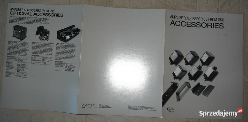 QSC Audio brochures leaflets lot broszury Kępice
