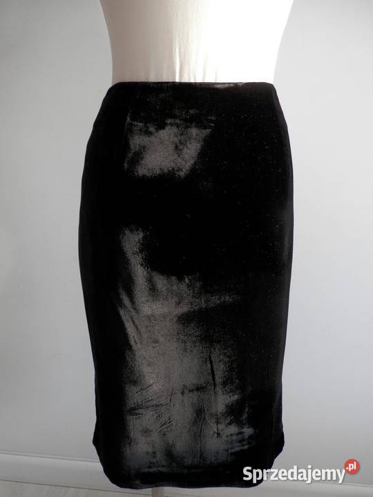 Spódnica Aksamitna Jedwabna Jedwab Wiskoza Łomża