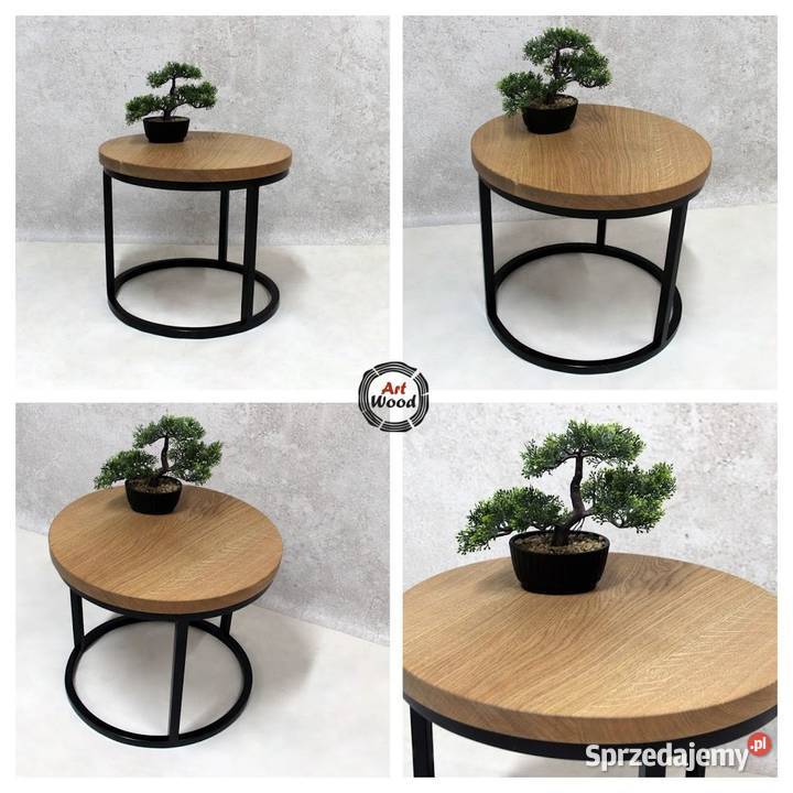 Stolik kawowy okrągły stolik kawowy loftowy Nowy Sącz