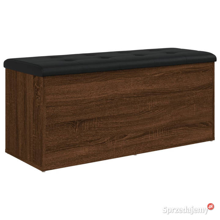 Ławka ze schowkiem brązowy dąb 102x42x45 mazowieckie sprzedam