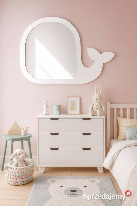 Lustro dekoracyjne ścienne dziecka w ramie mdf mazowieckie Warszawa