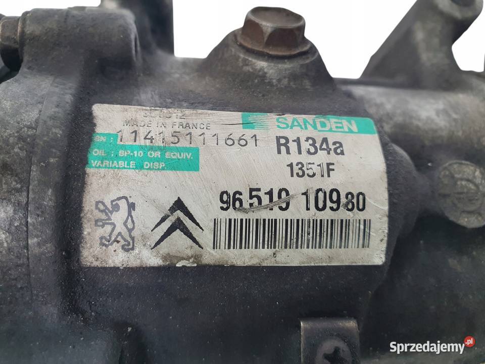 SPRĘŻARKA KLIMATYZACJI Citroen Berlingo Peugeot