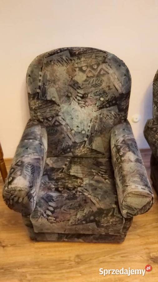 Duża czarna ława idwa fotele dolnośląskie Wrocław