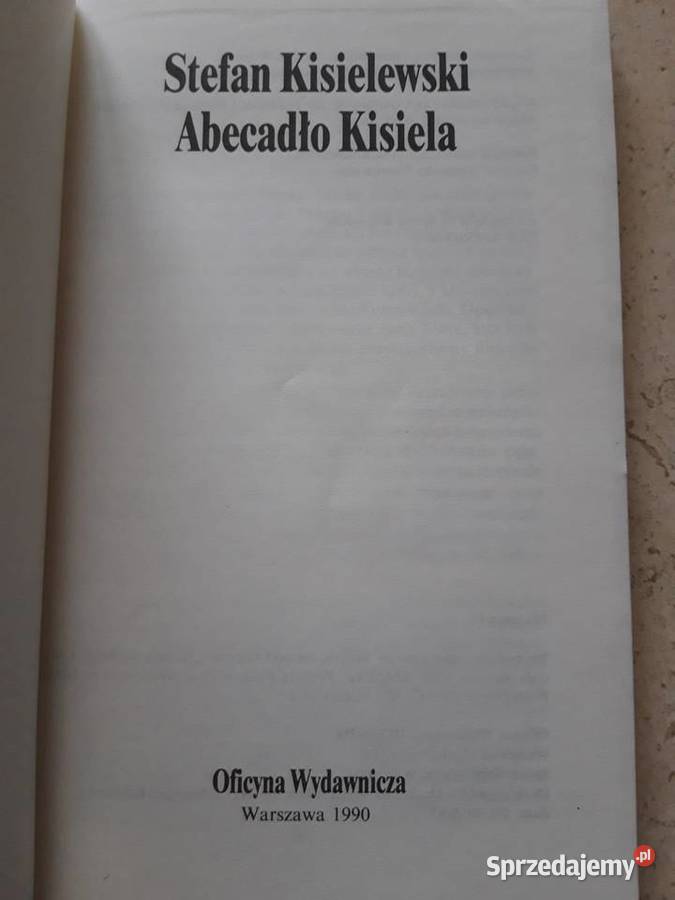 Abecadło Kisiela Stefan Kisielewski 1990 Antyki, Sztuka, Kolekcje śląskie Bielsko-Biała