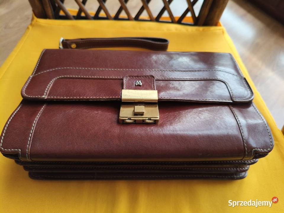 Ładna saszetka męska z prawdziwej skóry firmy Torby i torebki Świdnica