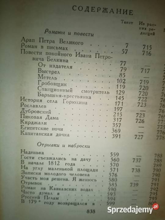 Puszkina Dzieła w oryginalnym wydaniu książki Warszawa