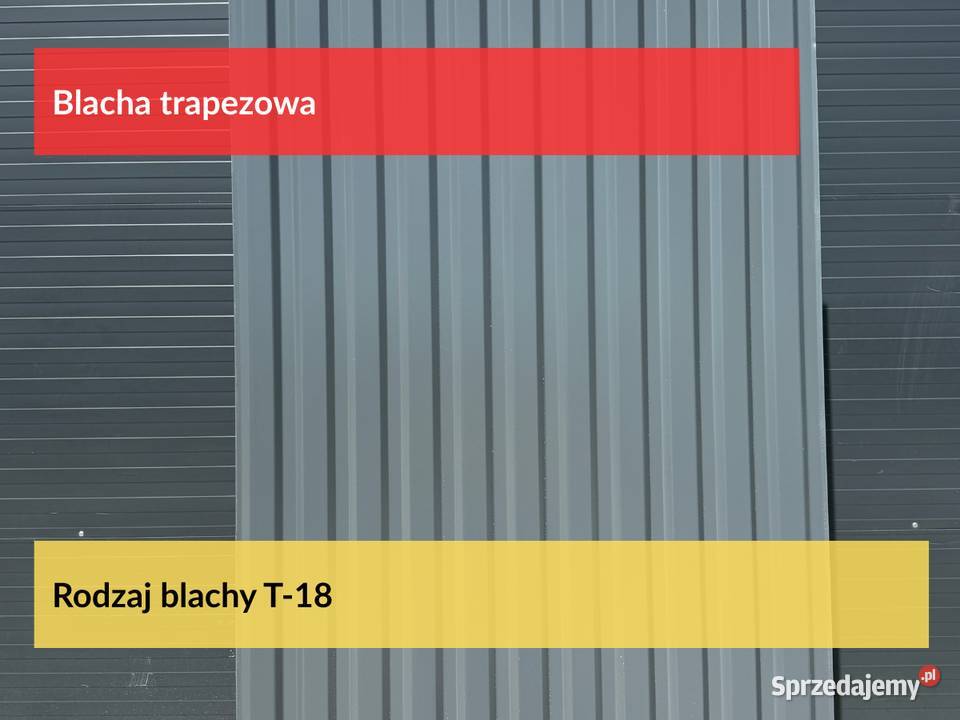 Blacha Trapezowa T18 2 gat w kolorze 8014 Brąz Puszczykowo sprzedam
