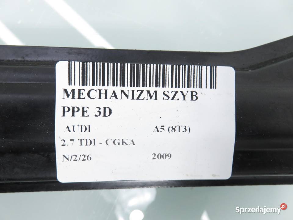 PODNOŚNIK SZYBY PRAWY 3D AUDI A5 8T0959802A