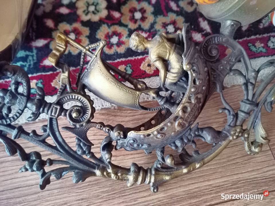 Żyrandol antyk 1892r duży Warszawa