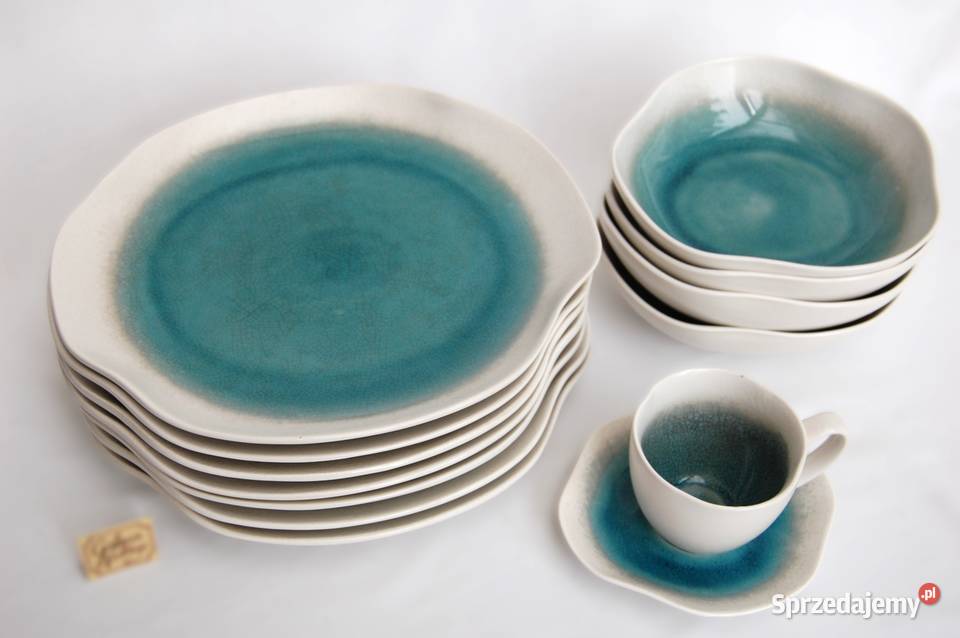 HomeYou serwis obiadowy kamionka turkus biały Lublin