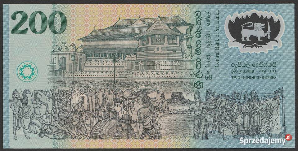 SRI LANKA 200 RUPEES 1998 STAN BANKOWY UNC Łódź