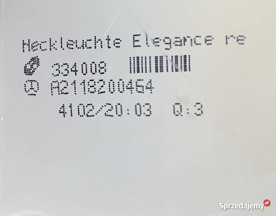 MERCEDES E KLASA W211 SEDAN 20022006r LAMPA Katowice