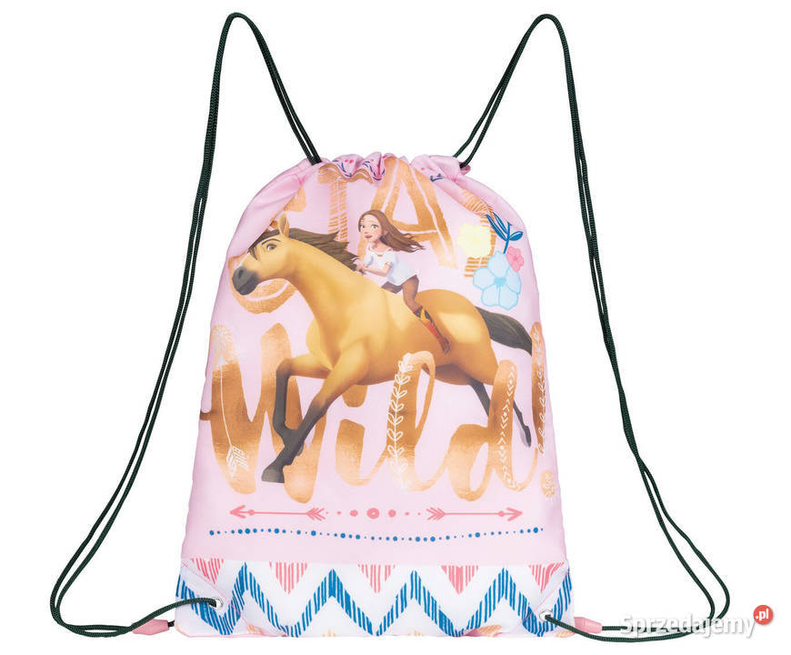 pudrowy worek szkolny worek dziewczynki riding