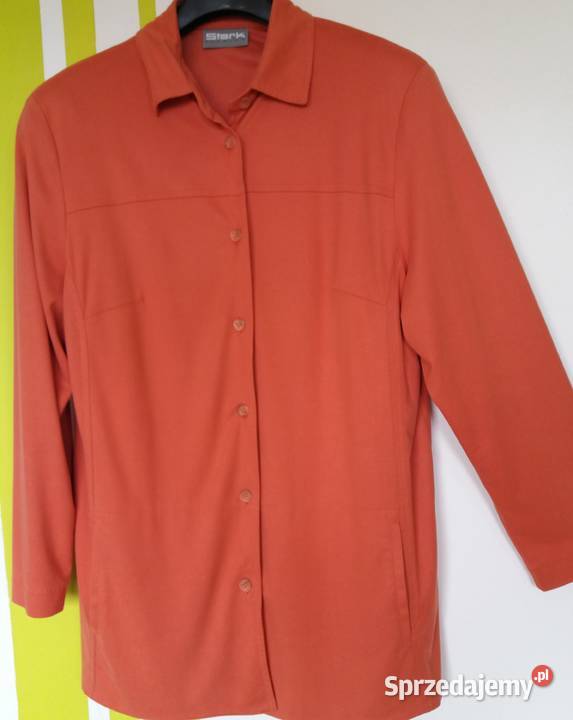 XXL52 Rozpinana bluzka koralowa czerwień Stark Gliwice sprzedam
