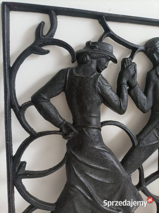Żeliwny relief Buderus Art Deco Pozostałe Antyki, Sztuka, Kolekcje Dzierżoniów sprzedam