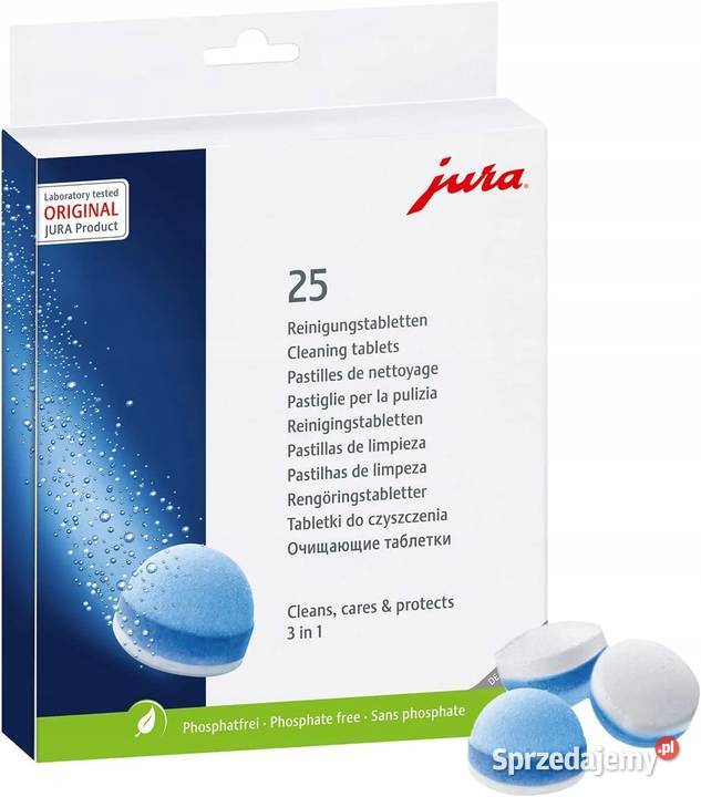 Tabletki czyszczące 3 in 1 Jura 25045 trójfazowe Opalenica