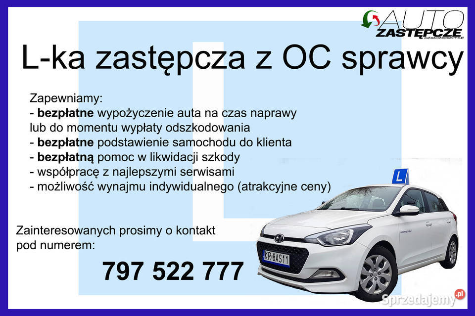 Nauka jazdy z OC zastępcza i20 Hyundai Kraków Sprzedajemy.pl