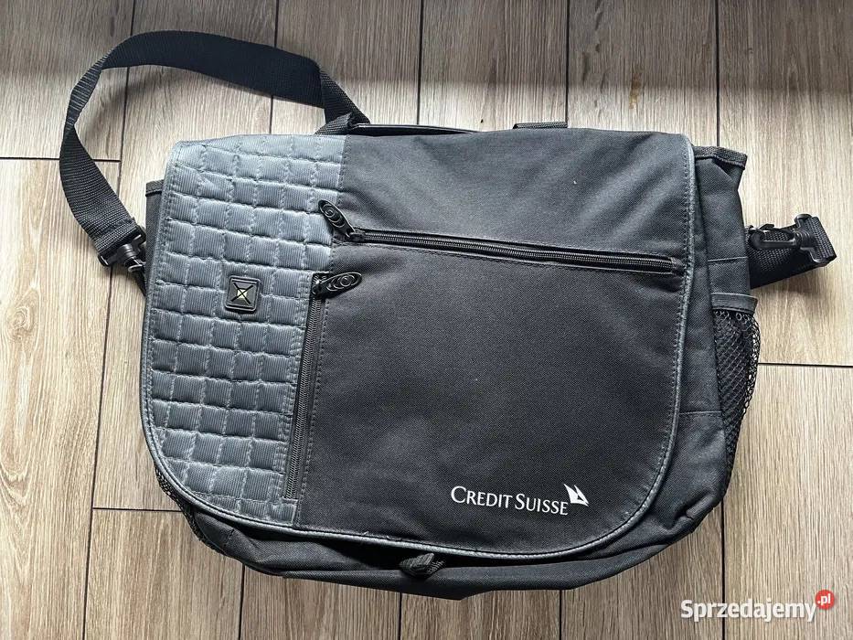 Torba na laptopa duża Credit Suisse vintage dolnośląskie Wrocław sprzedam