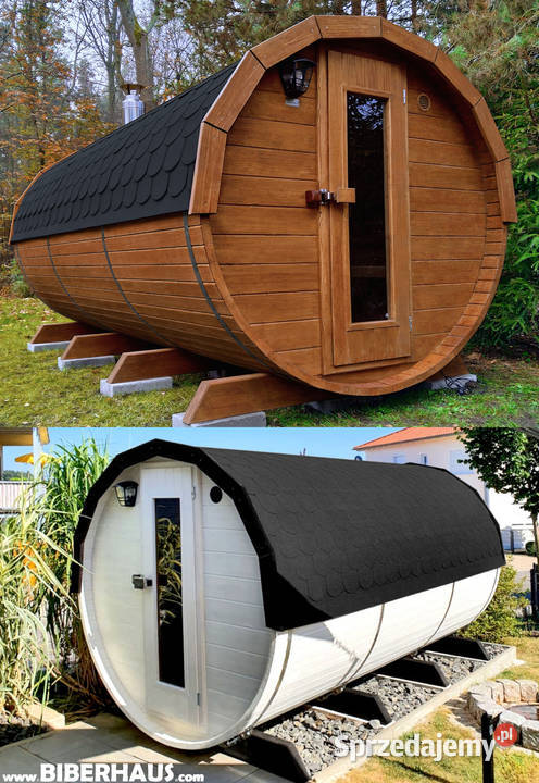 SAUNA Ogrodowa 400 PRZEBIERALNIA Beczka 500L małopolskie Nowy Targ