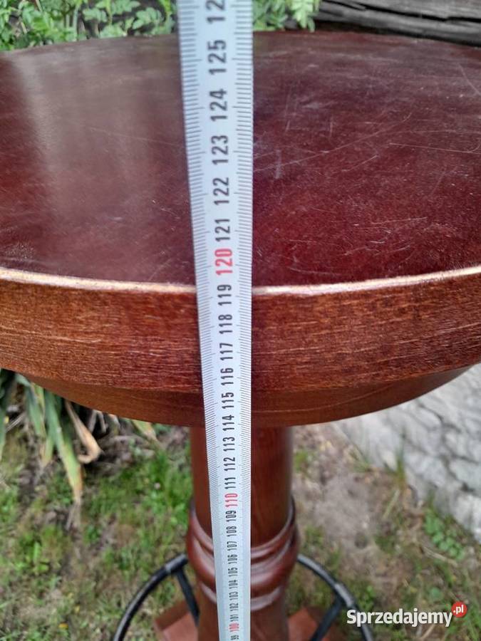 Stolik barowy duży cięzki drewniany dorenowacji Dąbrowa Górnicza sprzedam