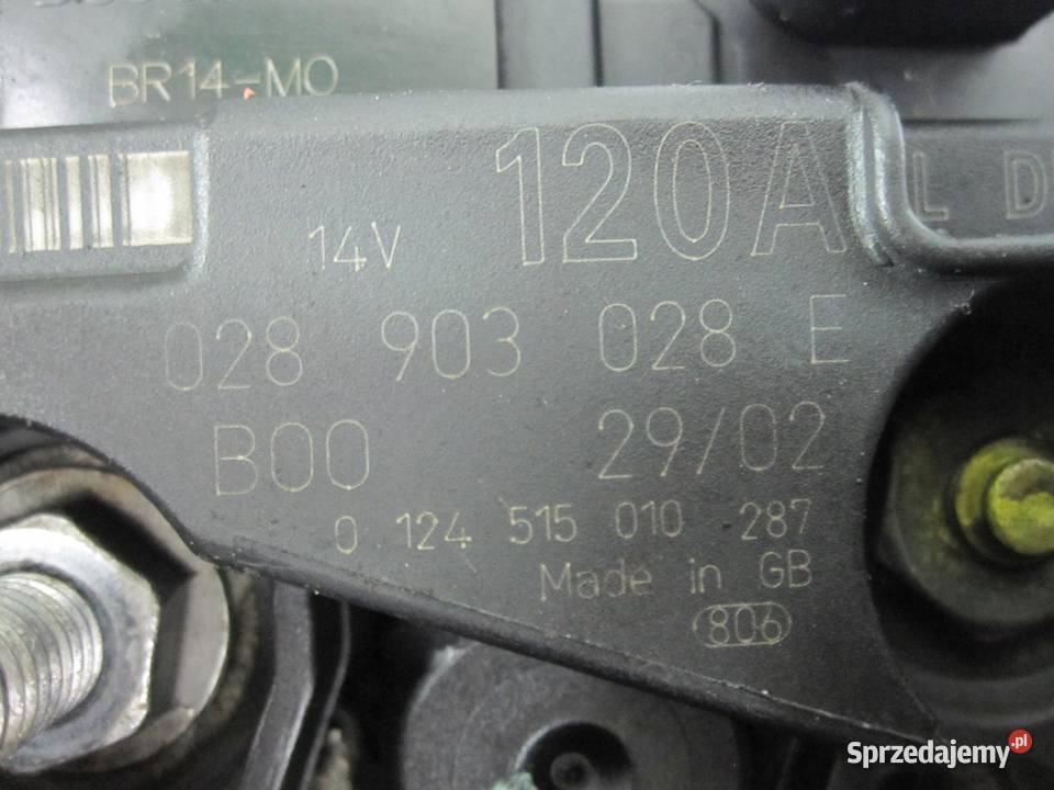 AUDI TT 18 T 02r alternator 028903028 osobowe
