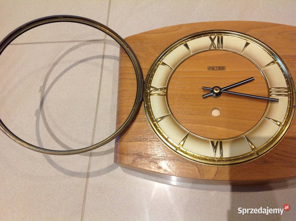 Stary Drewniany Zegar PETER Ścienny Meblowy lubuskie Nowa Sól