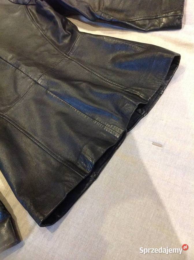 Marynarka Kurtka Skórzana Damska S Czarna skóra Moda i Styl