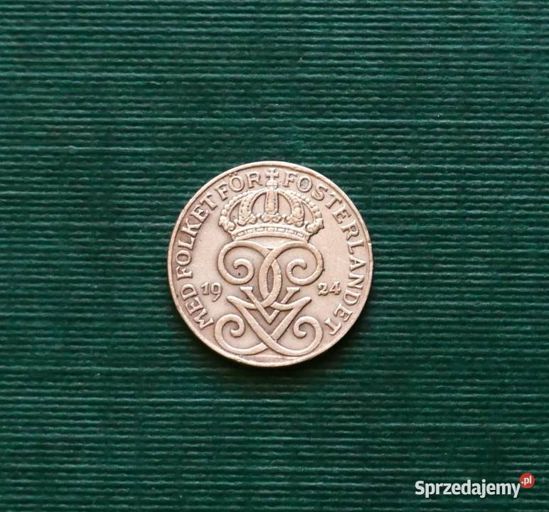 Szwecja 1 ore 1924r Numizmatyka Gliwice
