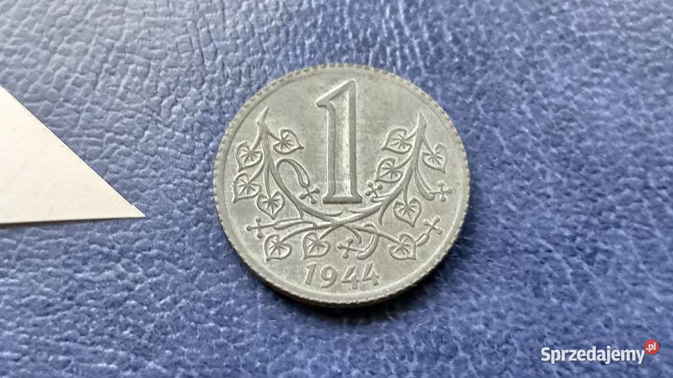 Stare monety 1 korona 1944 Czechy i Morawy stan podkarpackie Lesko