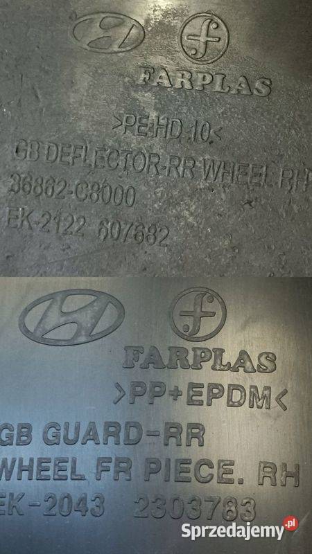 HYUNDAI I20 LIFT 18 NADKOLE PRAWY TYŁ 86822C8AA0 wielkopolskie Pleszew