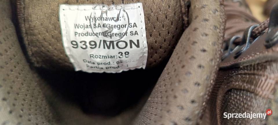 Trzewiki wojskowe WP wzór 939MON marki Wojas