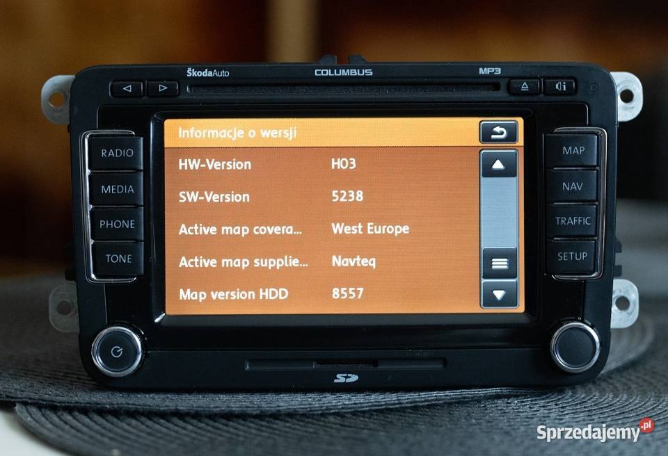 Radio Nawigacja RNS 510 Skoda Columbus Rzeszów sprzedam