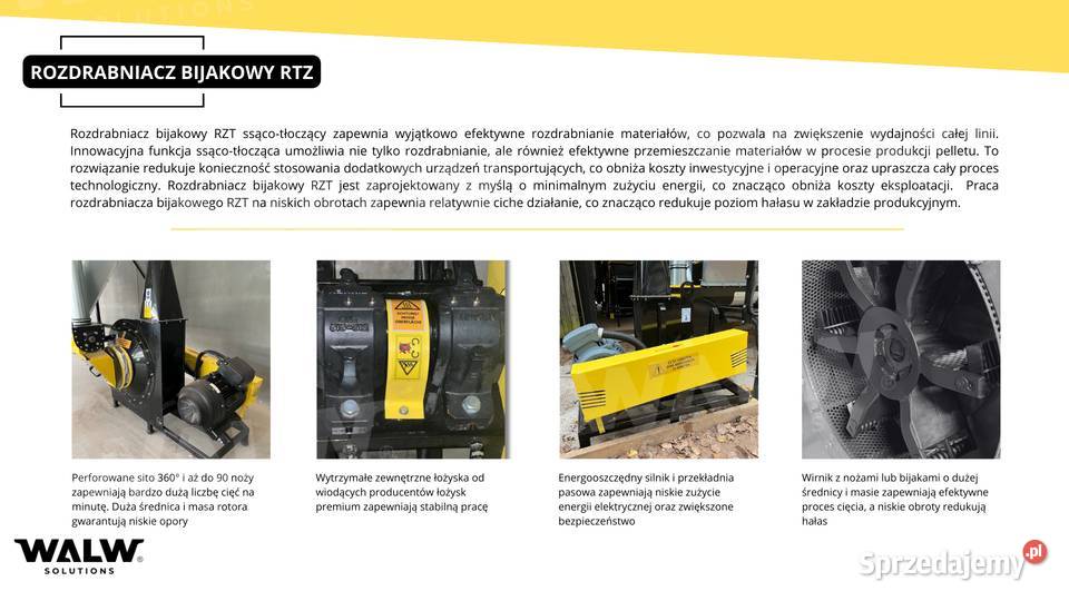 Młyn młotkowy rozdrabniacz do trocin zrębków Sieradz