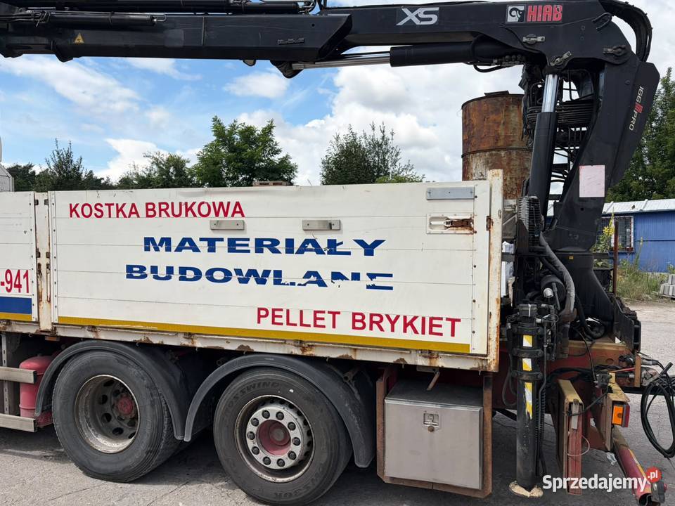 DAF XF 105460 HDS HIAB 166 skrzynia burtowa ład Rawa Mazowiecka